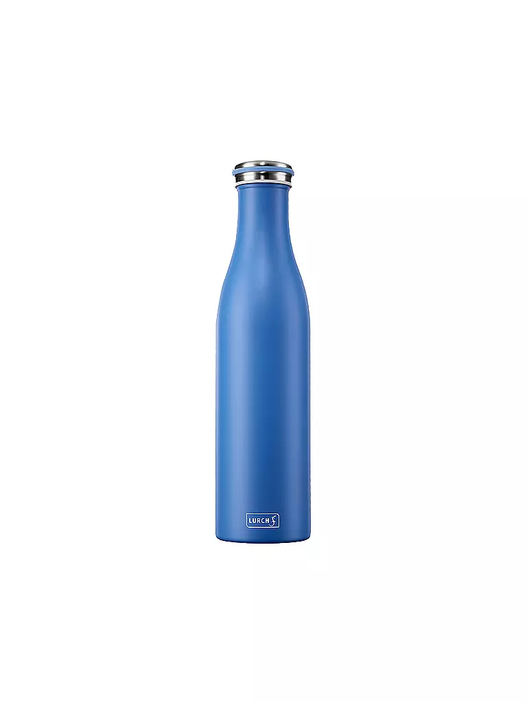 LURCH | Isolierflasche - Thermosflasche Edelstahl 0,75l Azur | blau