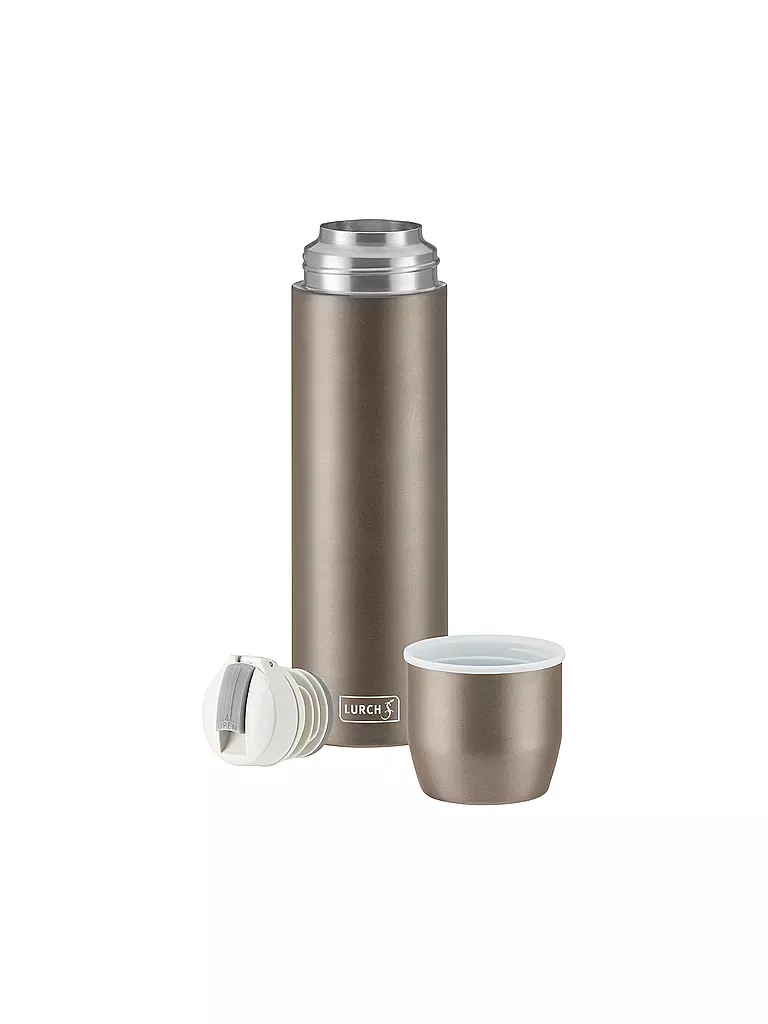LURCH | Isolierflasche - Thermosflasche mit Becher EDS 0,75l  Earth Grey | grau
