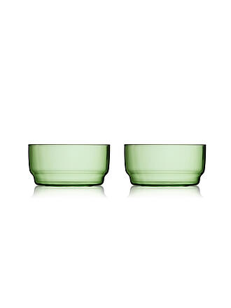 LYNGBY GLAS | Schale 2er Set TORINO 50cl Gruen 