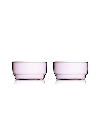 LYNGBY GLAS | Schale 2er Set TORINO 50cl Pink 