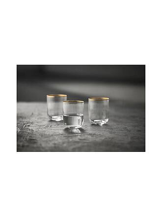 LYNGBY GLAS | Tumbler Set 4tlg. mit Goldkante PALERMO 35cl