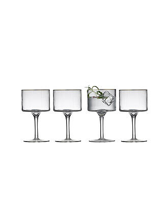 LYNGBY GLAS | Gin & Tonic Glas Set 4tlg. mit Goldkante PALERMO 45cl 