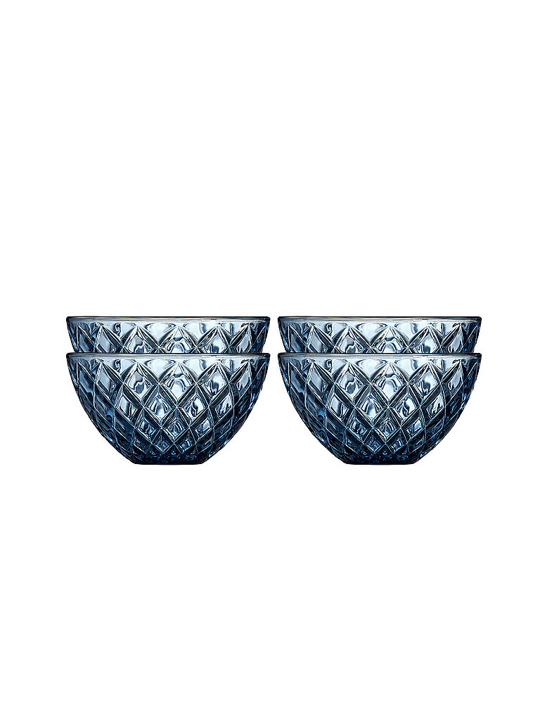 LYNGBY GLAS Schale 4tlg. 12cm SORRENTO Blau blau – LYNGBY GLAS