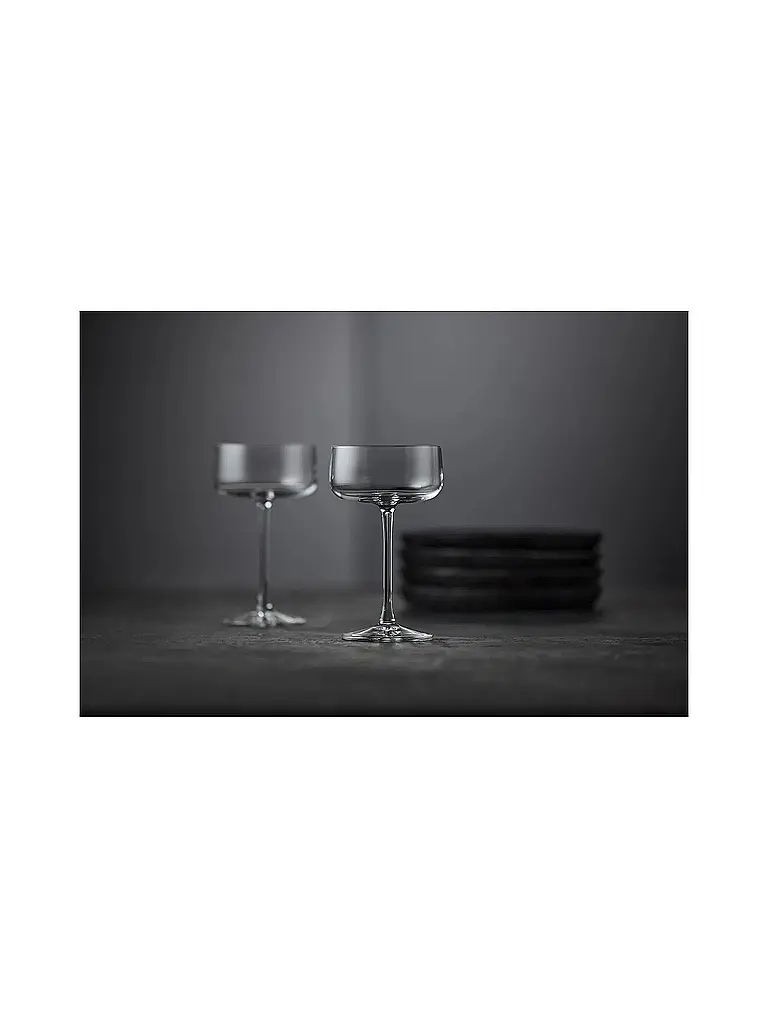 LYNGBY GLAS | Champagner-Schalen Set 4tlg. ZERO 26cl | Transparent