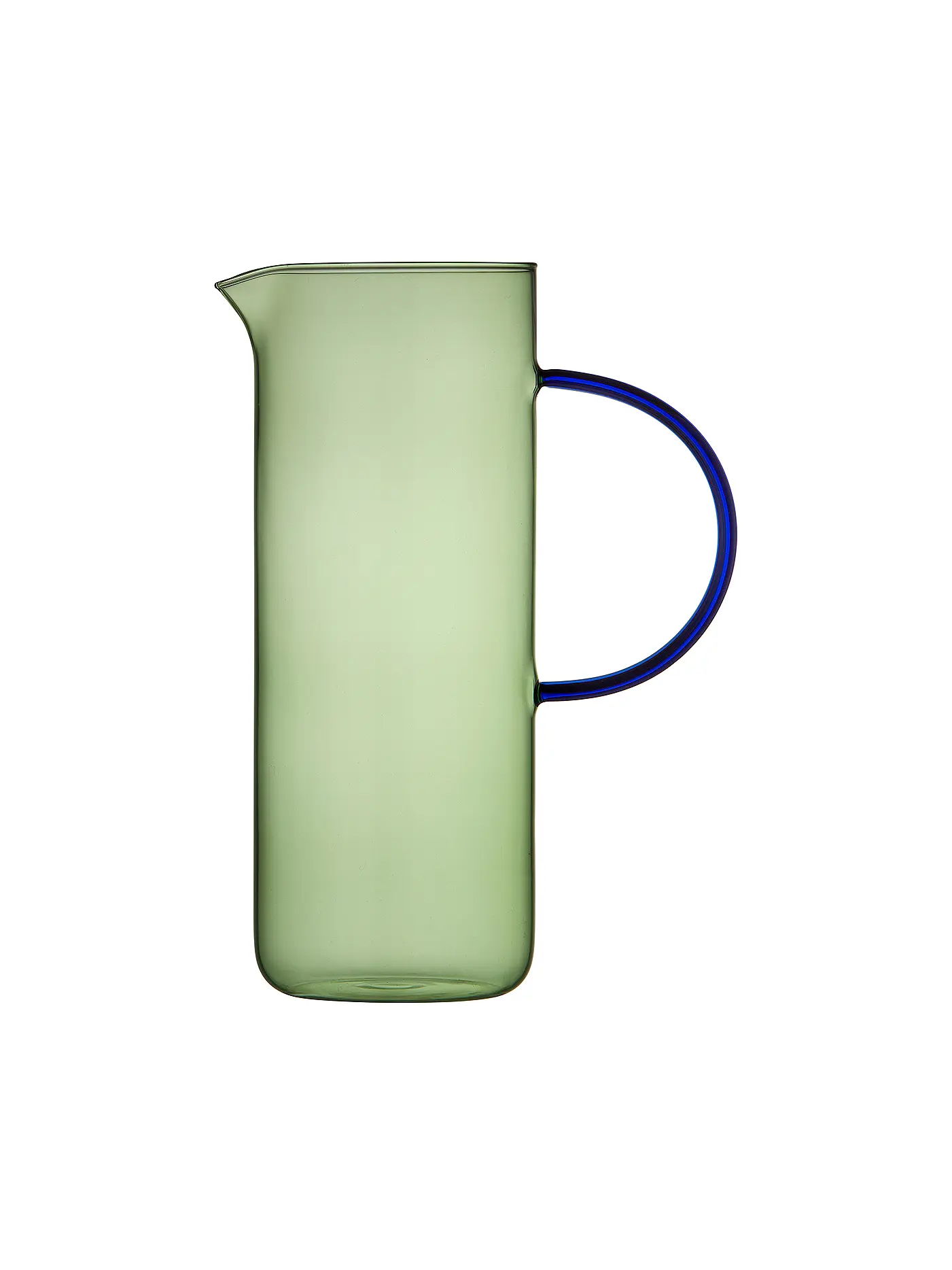 LYNGBY GLAS | Glaskrug TORINO 1,1l Klar/ Blau  | hellgrün