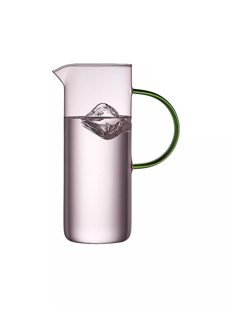 LYNGBY GLAS | Glaskrug TORINO 1,1l Pink/ Blau  | rosa