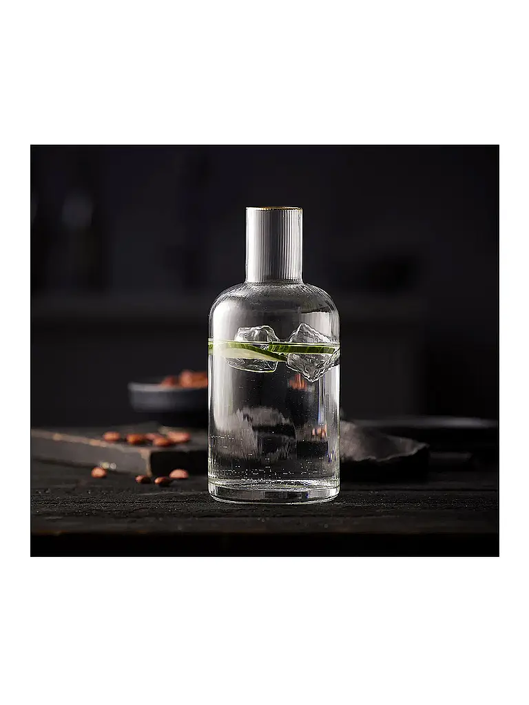 LYNGBY GLAS | Karaffee mit Goldkante 1,5l PALERMO | 