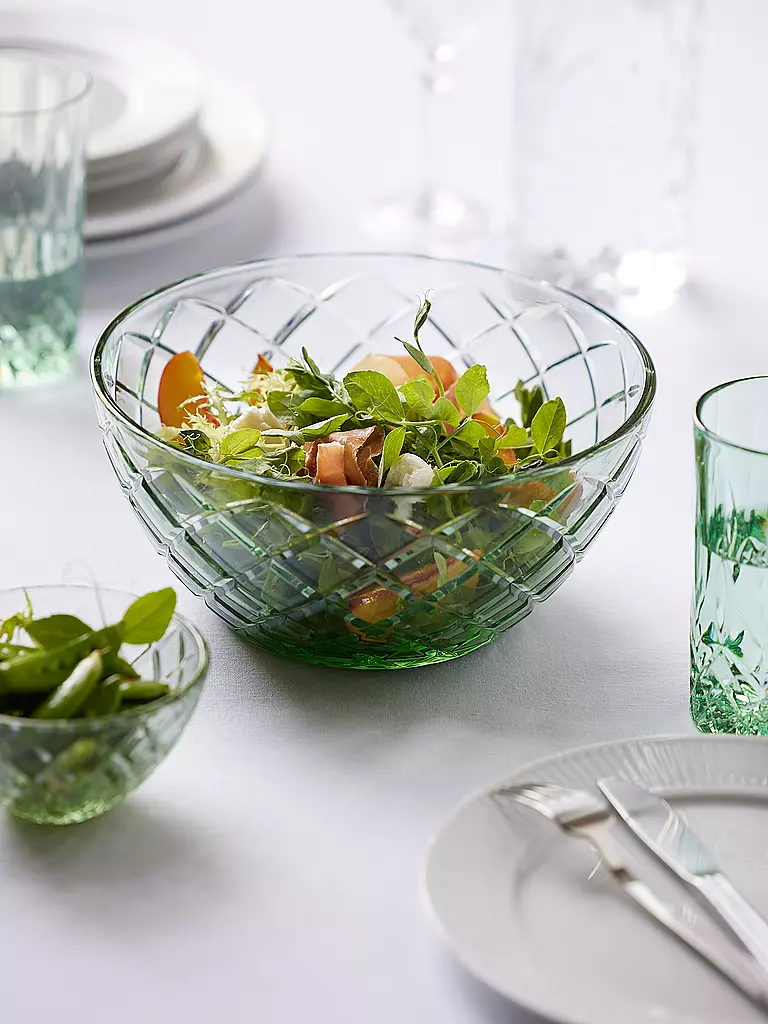 LYNGBY GLAS | Schüssel 24cm SORRENTO Gruen  | grün