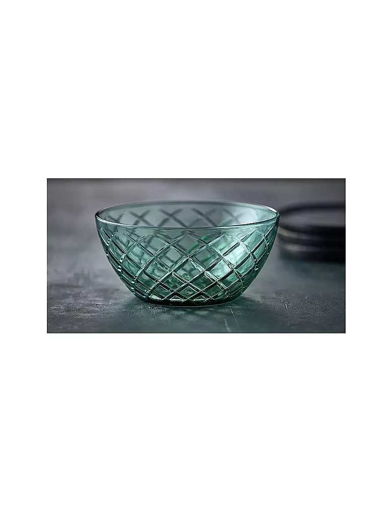 LYNGBY GLAS | Schüssel 24cm SORRENTO Gruen | blau