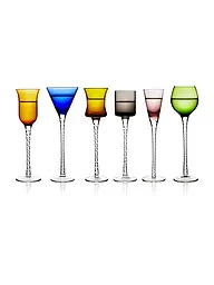LYNGBY GLAS | Schnapsglas Set 6tlg. LONDON 18cm bunt | Bunt