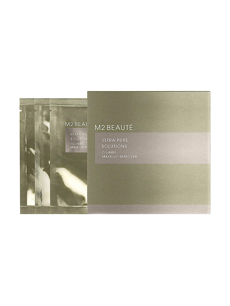 M2 BEAUTÉ | Ultra Pure Solutions Oil Free Make Up Remover Sachets 7 Stück | transparent
