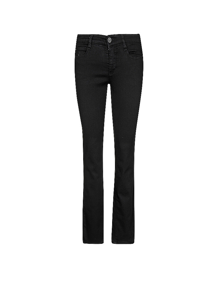 MAC Jeans Damen Hose Slim Dream Dream Denim, Black-black, 36W / 30L