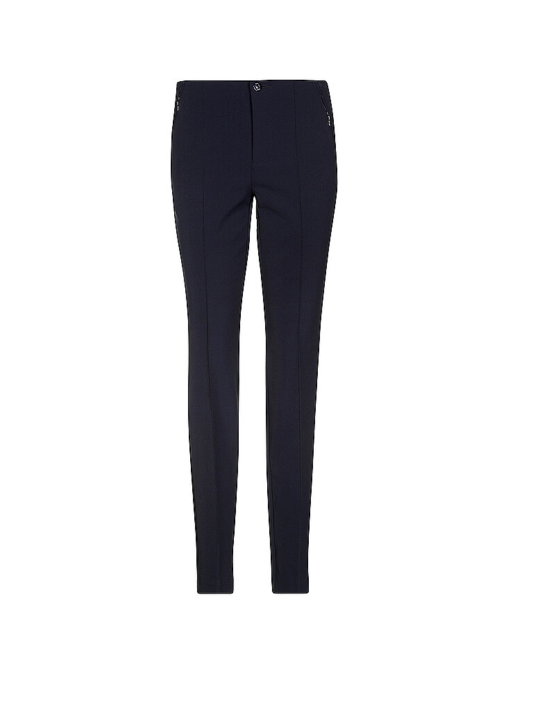 Mac - Damen 5-Pocket Jeans, Anna Zip (5293-00-0128L), Größe:W34, Länge:L32, Farbe:Dark Blue (198)