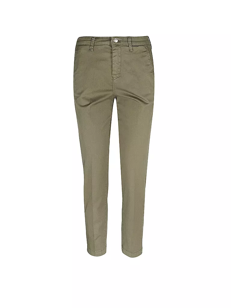 MAC | Chino 7/8 TURN UP | olive