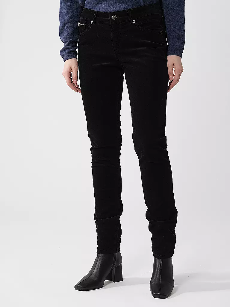 MAC | Cordhose Slim Fit | schwarz