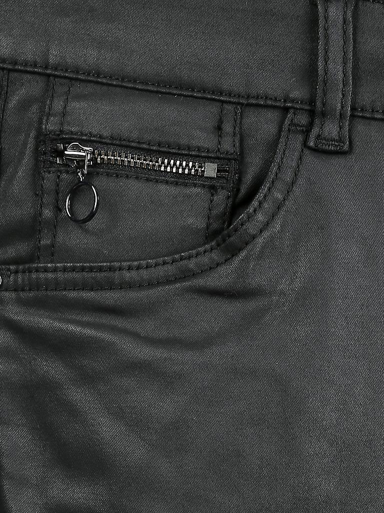 Mac Carrie Pipe Faux Suede Slim Jean Black 30L