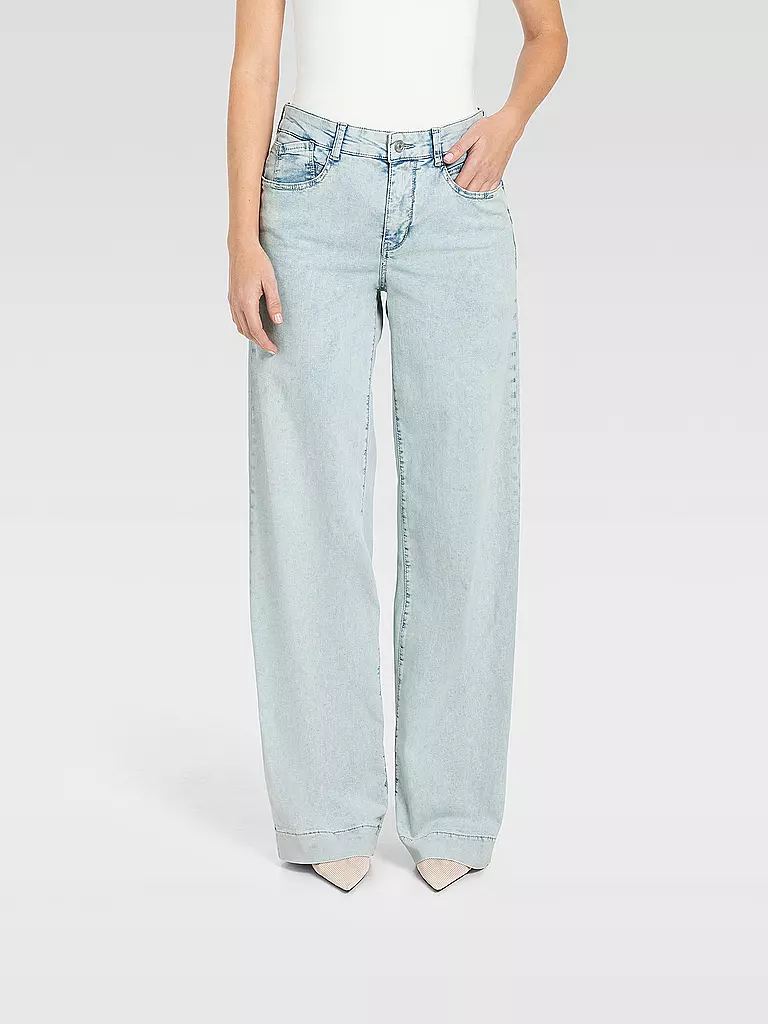 MAC | Jeans Flared Fit RICH PALAZZO | hellblau