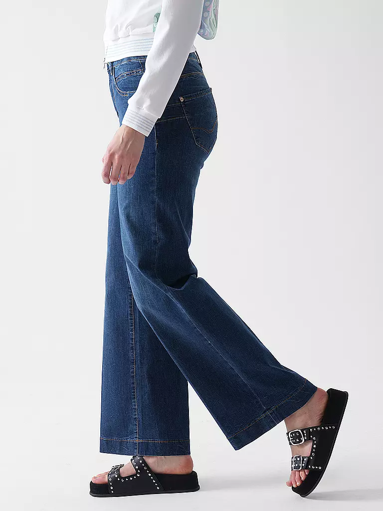 MAC | Jeans Flared Fit RICH PALAZZO | dunkelblau