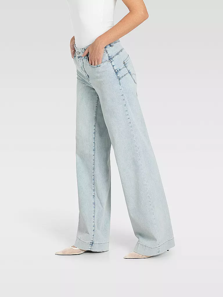 MAC | Jeans Flared Fit RICH PALAZZO | hellblau