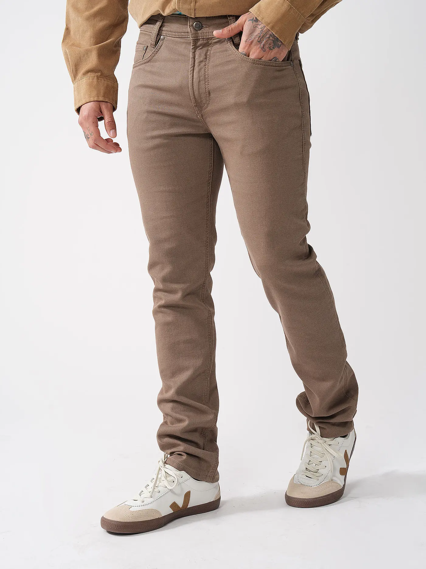 MAC | Jeans Straight Fit JOG N JEANS | camel