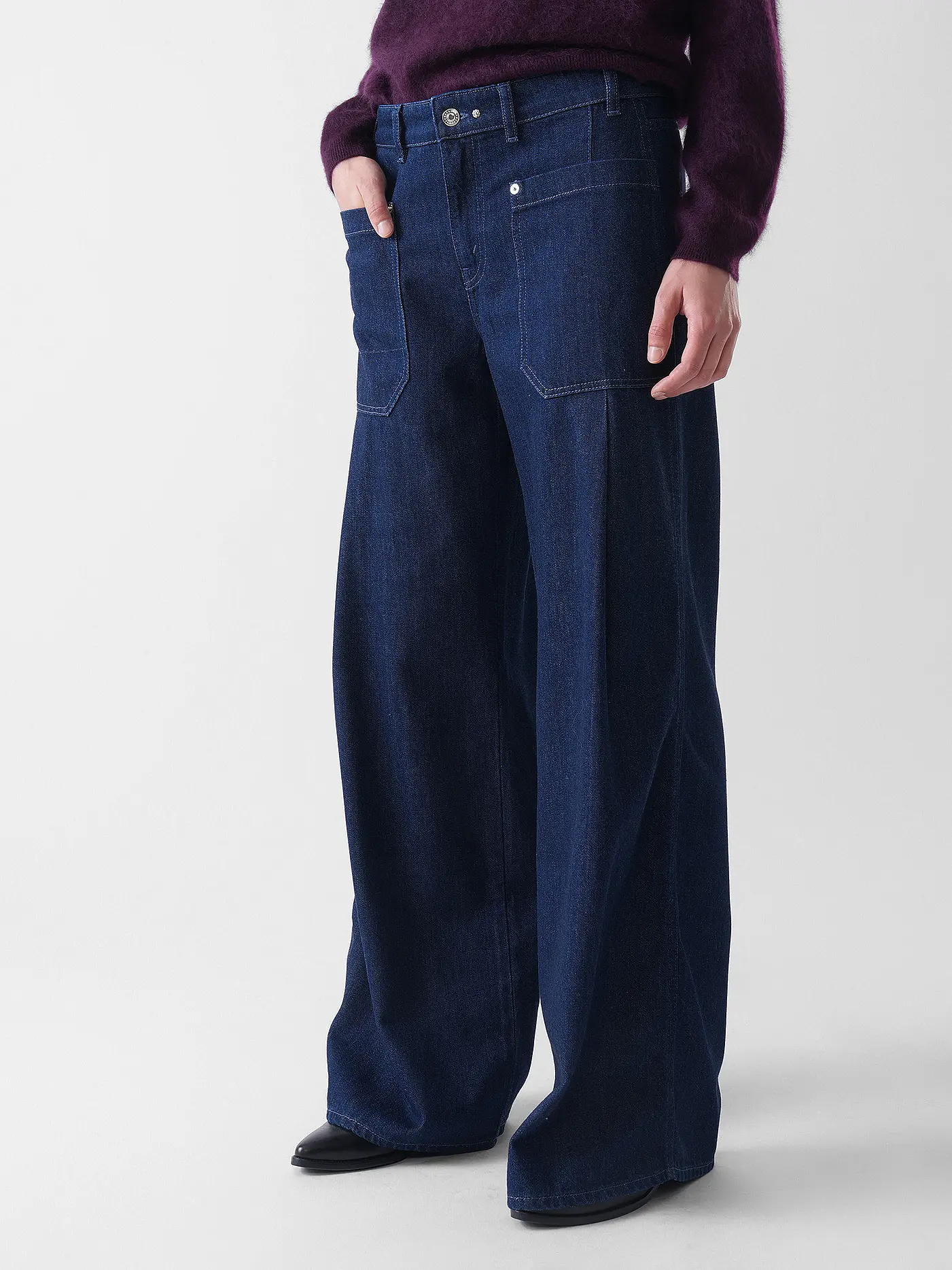 MAC | Jeans Wide Leg PORTLAND | dunkelblau