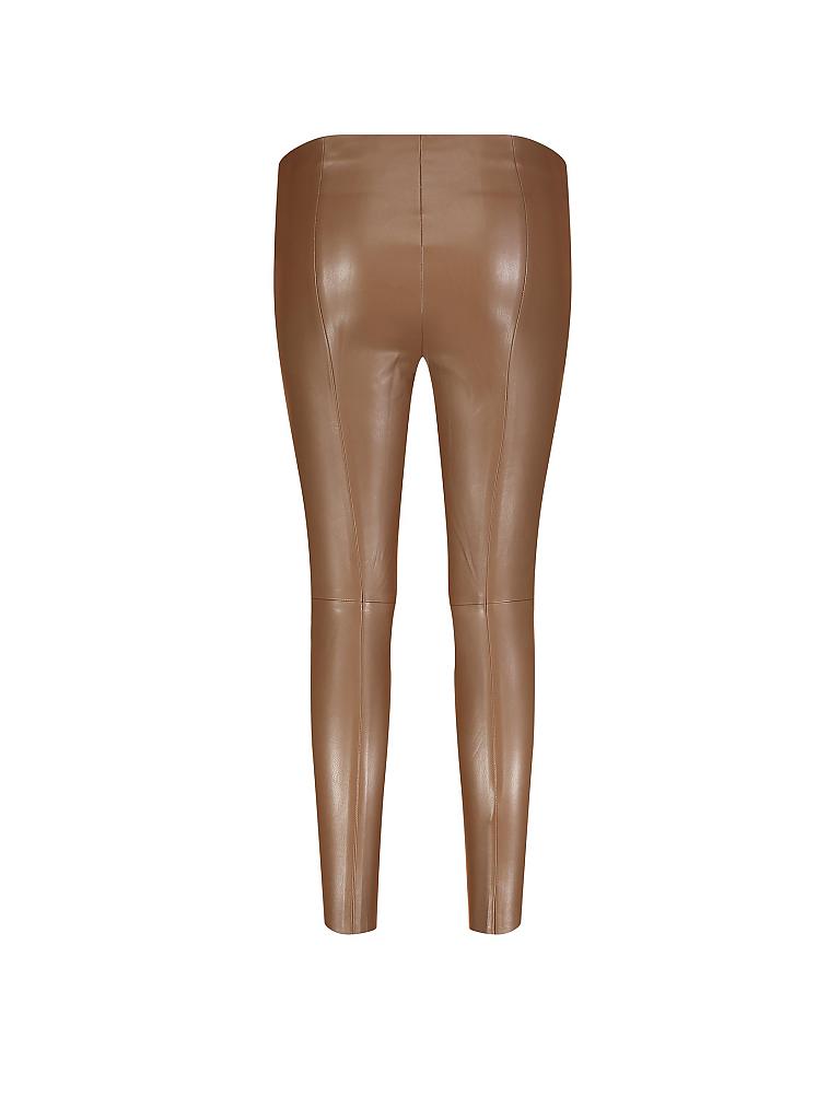 MAC | Leggings in Lederoptik  | Camel