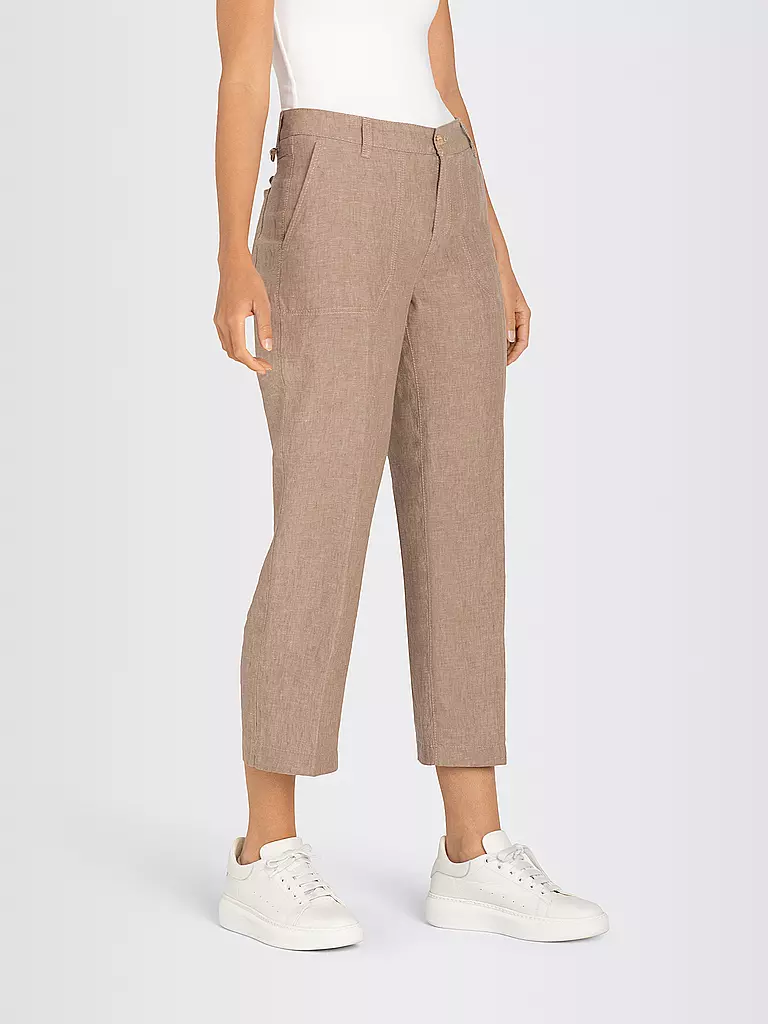 MAC | Leinenhose 7/8 Nora | grau