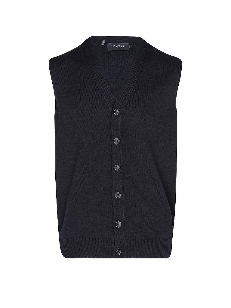 MAERZ Strickweste  dunkelblau | 48