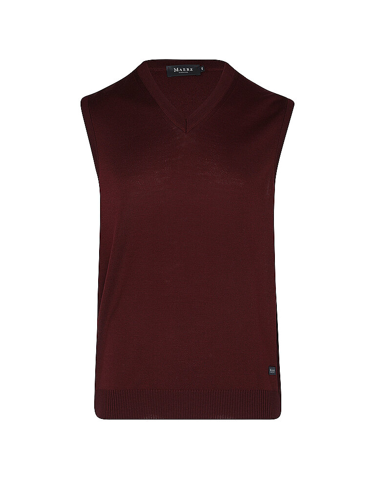 MAERZ Pullunder  dunkelrot | 50