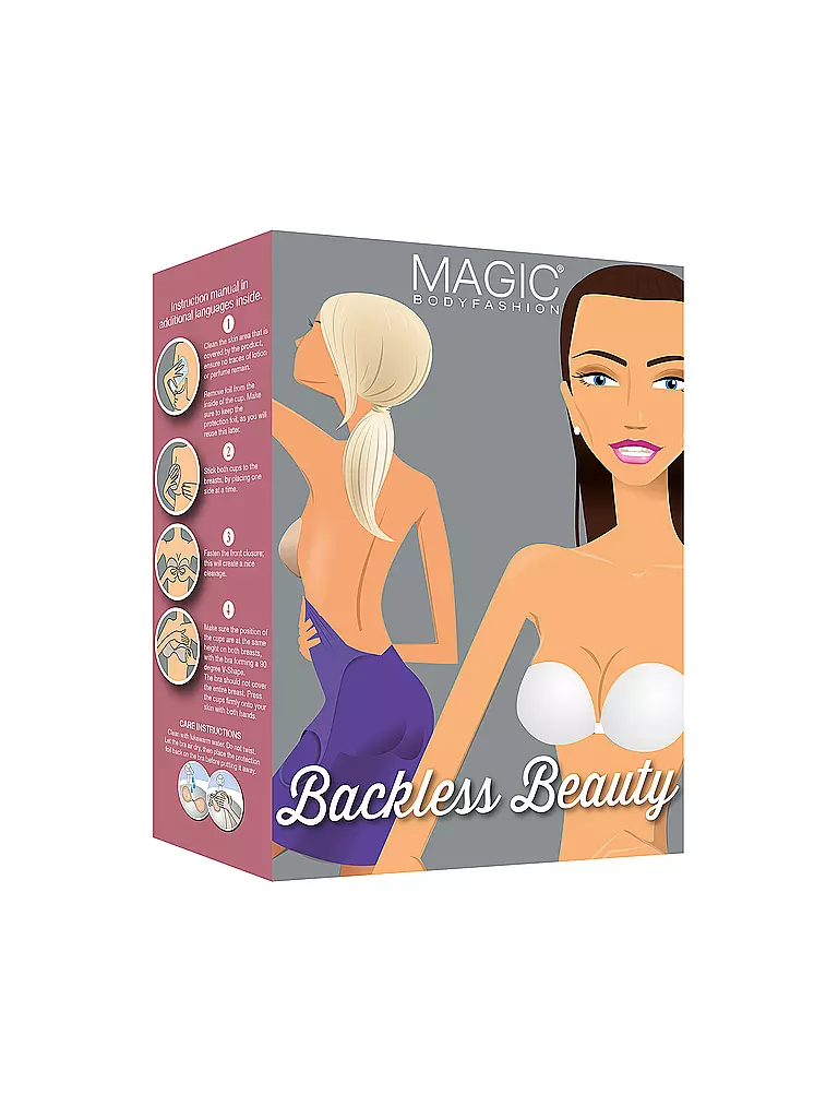 MAGIC BODYFASHION Klebe-BH Backless Beauty latte beige