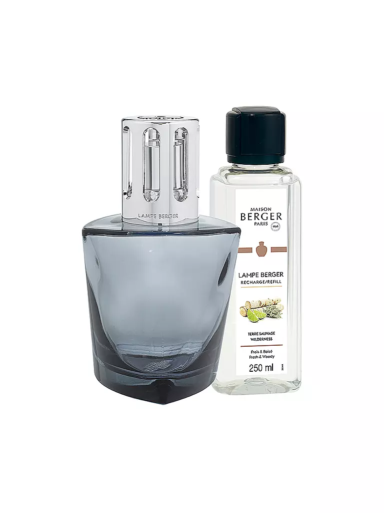 MAISON BERGER PARIS | Lampe Berger Set TERRA Noir 250ml Terre Sauvage | grau