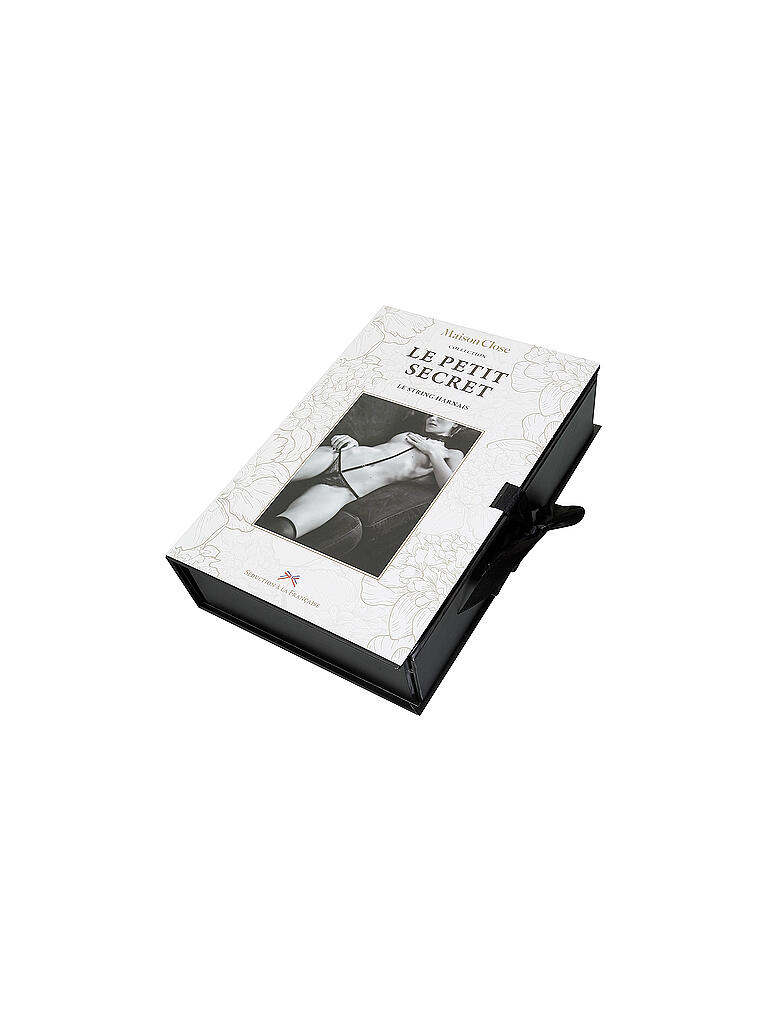 MAISON CLOSE | Spitzenstring mit Halsband | schwarz