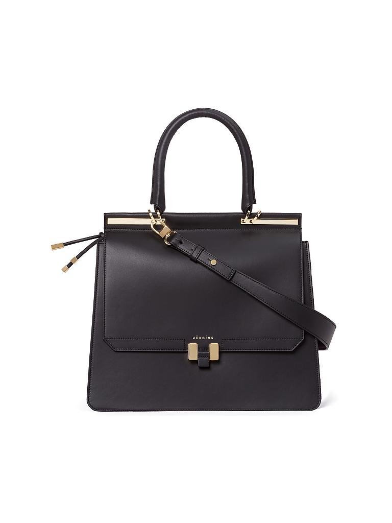 MAISON HEROINE | Ledertasche "Marlene 13" | schwarz