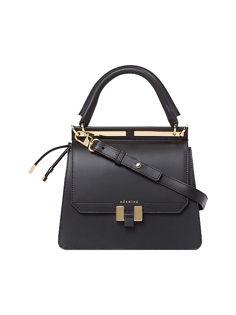 MAISON HEROINE | Ledertasche "Marlene Tablet Mini" | schwarz