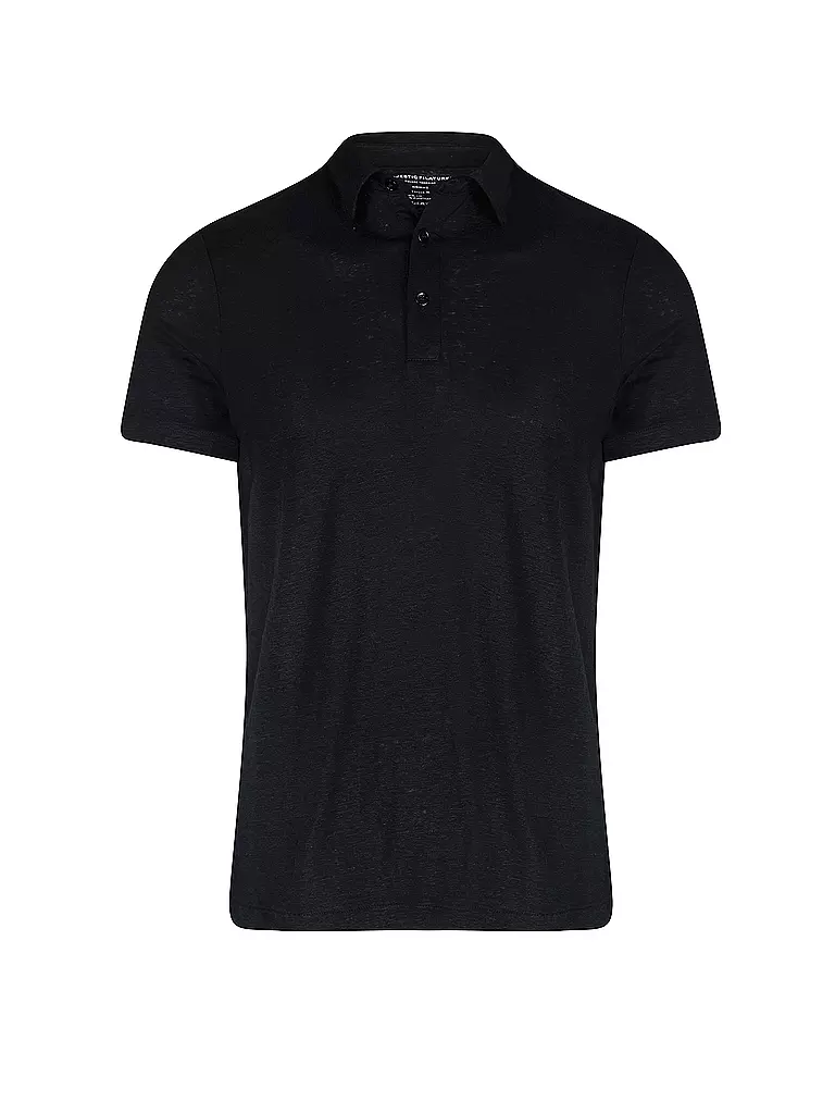 MAJESTIC FILATURES | Leinen Poloshirt | dunkelblau