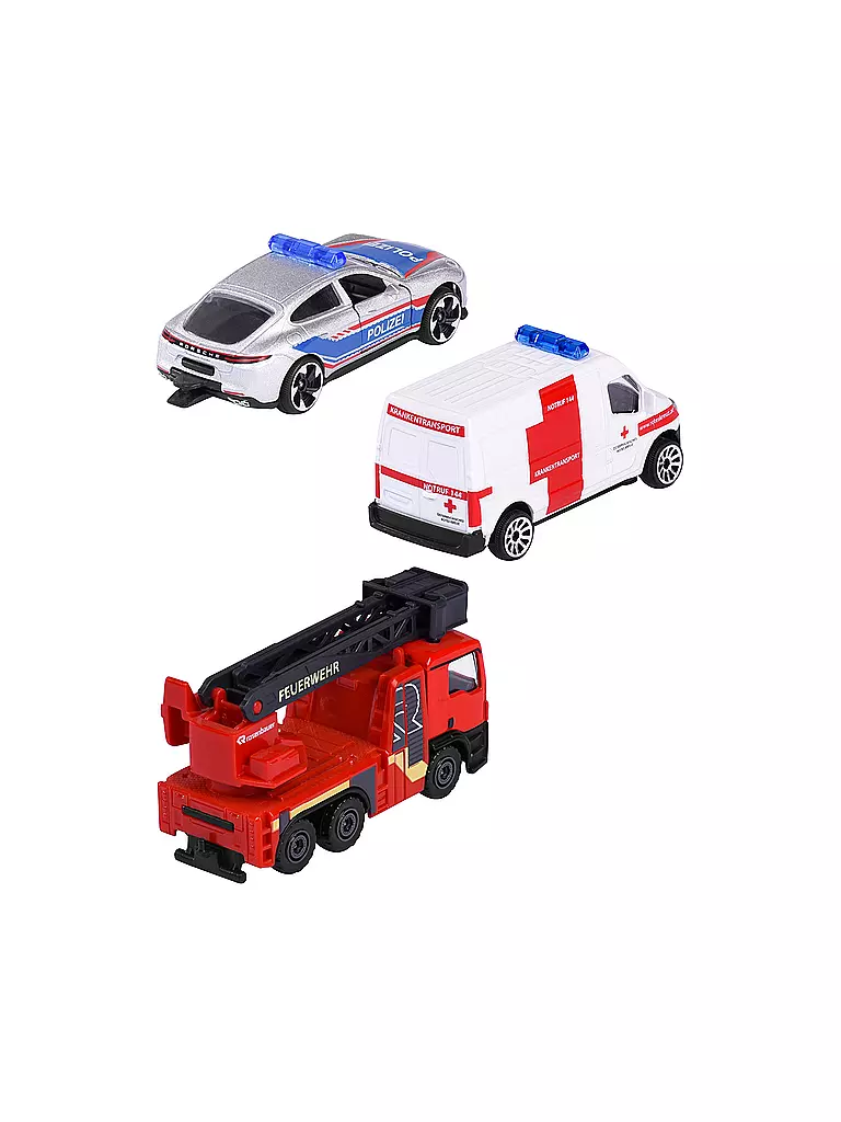 MAJORETTE | SOS Fahrzeug Set Austria Version | keine Farbe