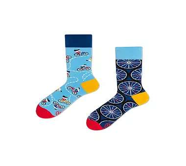 MANY MORNINGS Herren Socken THE BICYCLES blau