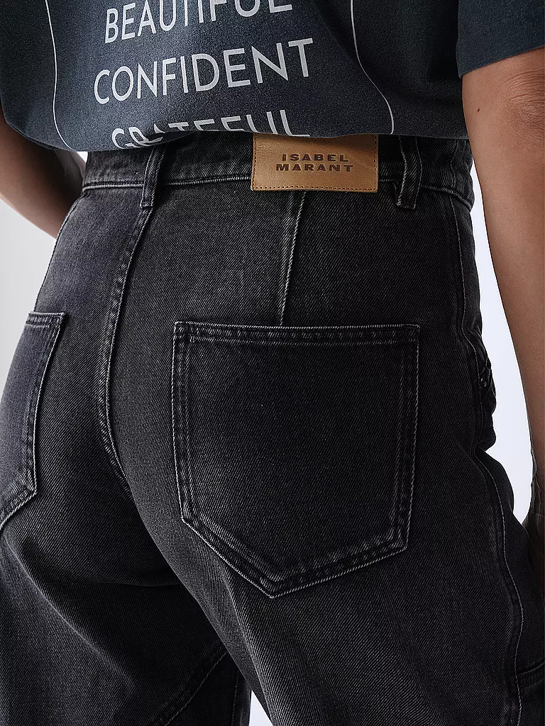 MARANT ETOILE | Jeans Straight Fit CATARINA | schwarz
