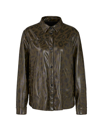 MARC CAIN | Bluse in Lederoptik