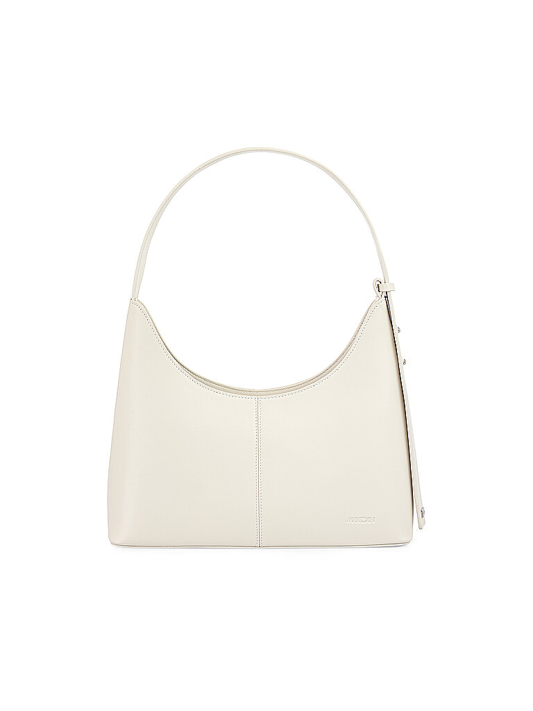 MARC CAIN Ledertasche - Schultertasche hellgrau – Marc Cain