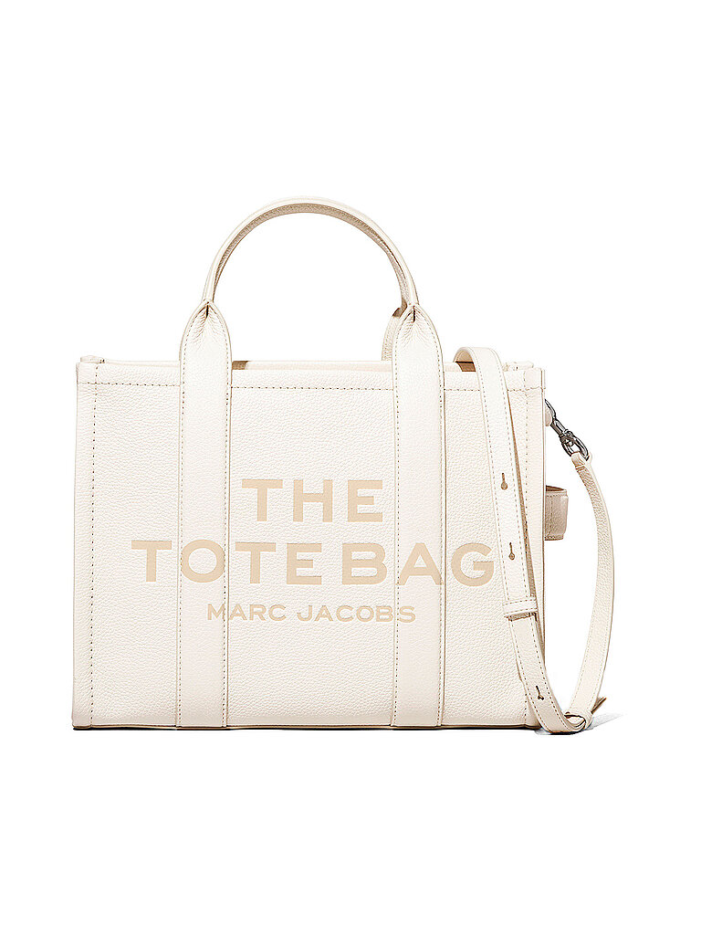 MARC JACOBS Ledertasche - Tote Bag  THE MEDIUM TOTE LEATHER creme