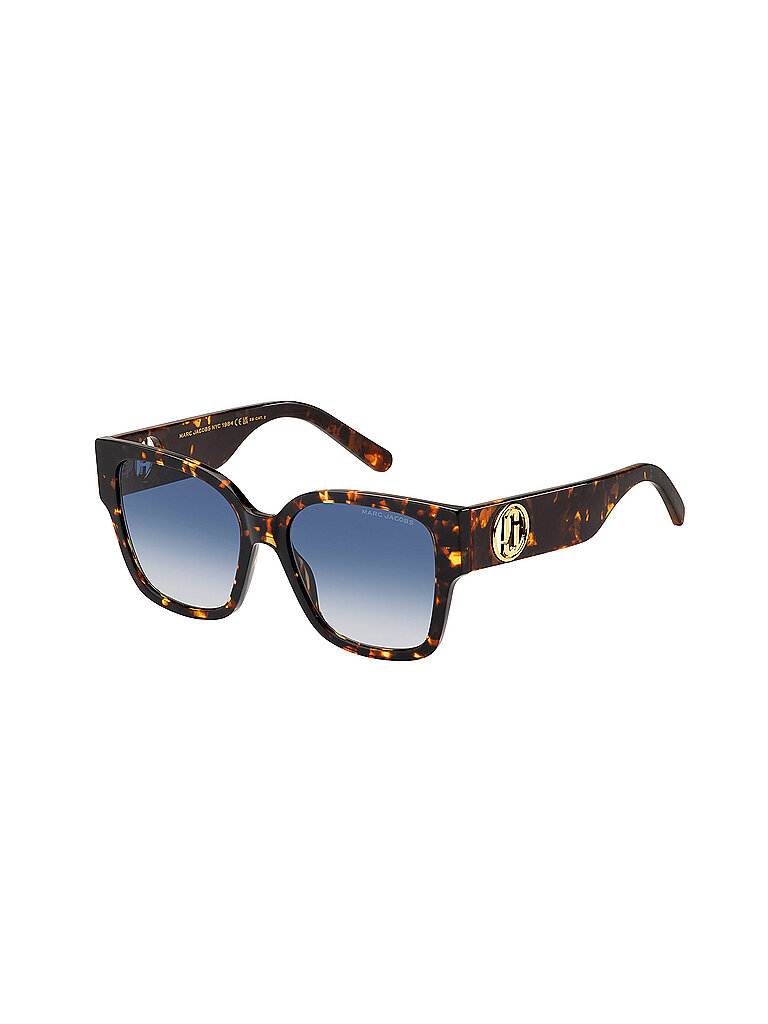 Marc Jacobs Damen Marc Jacobs MARC 698/S 086/08 Sonnenbrillen Acetat Havanna Blau Quadratisch Normal Schattiert