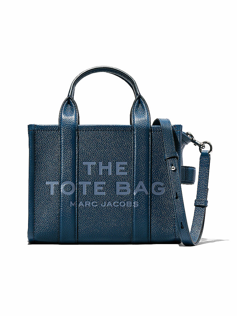 MARC JACOBS Ledertasche - Tote Bag THE SMALL TOTE LEATHER dunkelblau