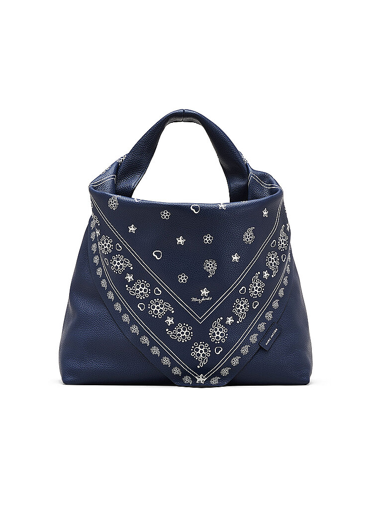 MARC JACOBS Ledertasche - Hobo THE BANDANA SACK dunkelblau