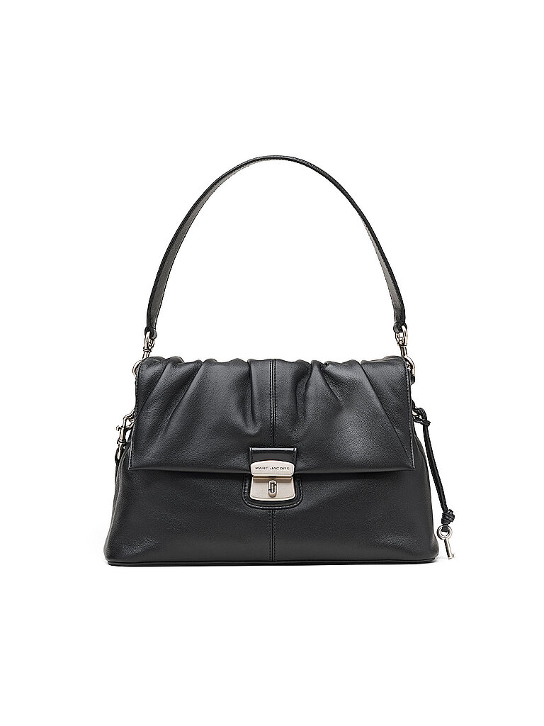 MARC JACOBS Ledertasche - Schultertasche THE MESSENGER schwarz