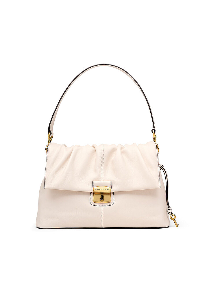MARC JACOBS Ledertasche - Schultertasche THE MESSENGER creme