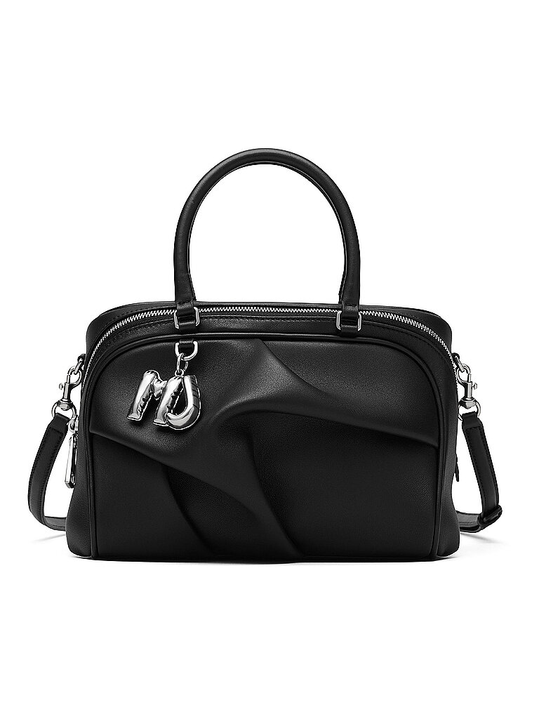 MARC JACOBS Ledertasche - Henkeltasche THE SMALL BAULETTO schwarz