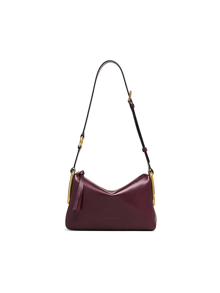 MARC JACOBS Ledertasche - Schultertasche SCENE dunkelrot