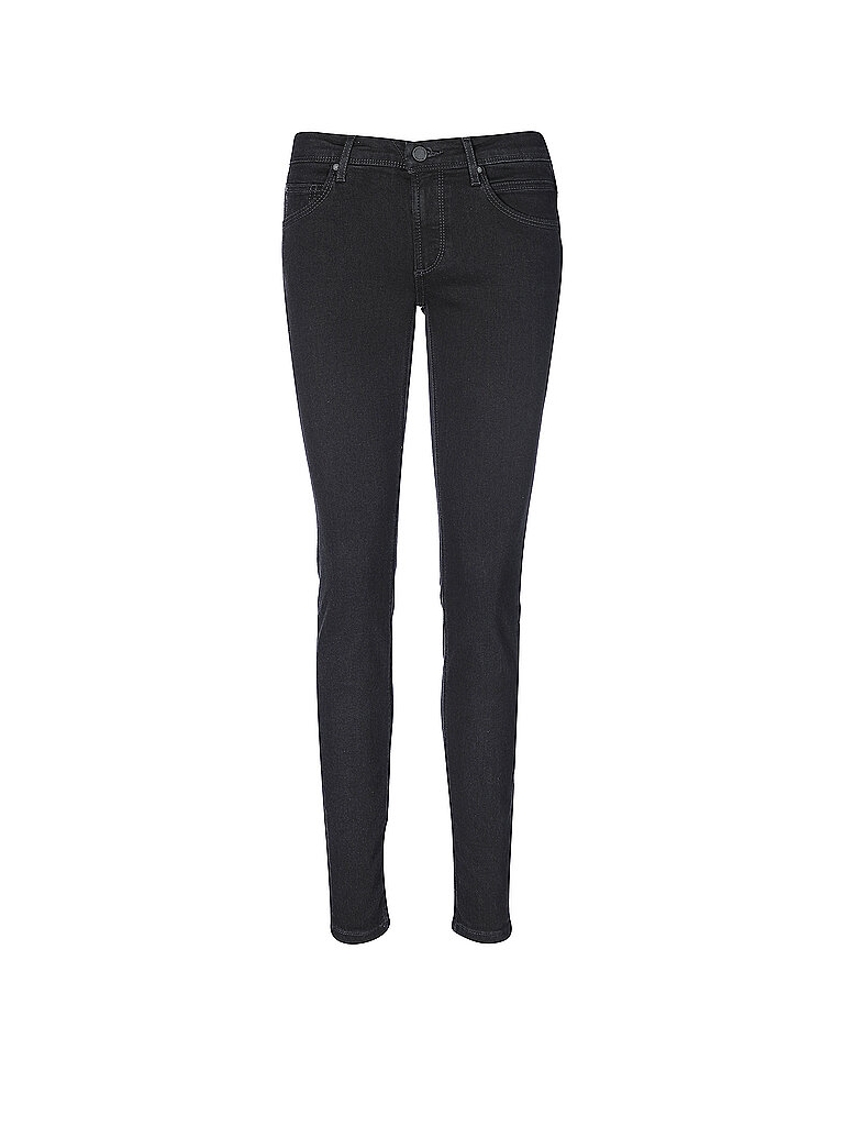 Marc O'Polo Denim Damen Jeanshose mit Stretch-Anteil Slim Fit, Schwarz (Multi/Worn Out Black), W29/L32