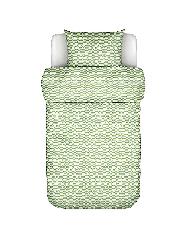 MARC O'POLO HOME Satin-Bettwäsche HARPA 70x90cm/140x200cm Fern Green hellgrün – MARC O'POLO HOME